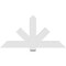 Ekena Millwork Kennewick Architectural Grade PVC Gable Bracket, 60"W x 30"H x 2"D x 6"F, 12/12 Pitch GBP060X30X0206KEN00 - alternate 2